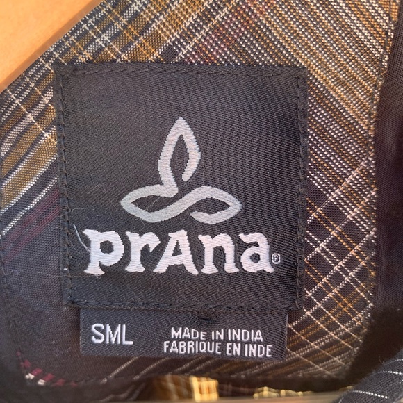Prana casual button down plaid shirt. - Picture 5 of 5